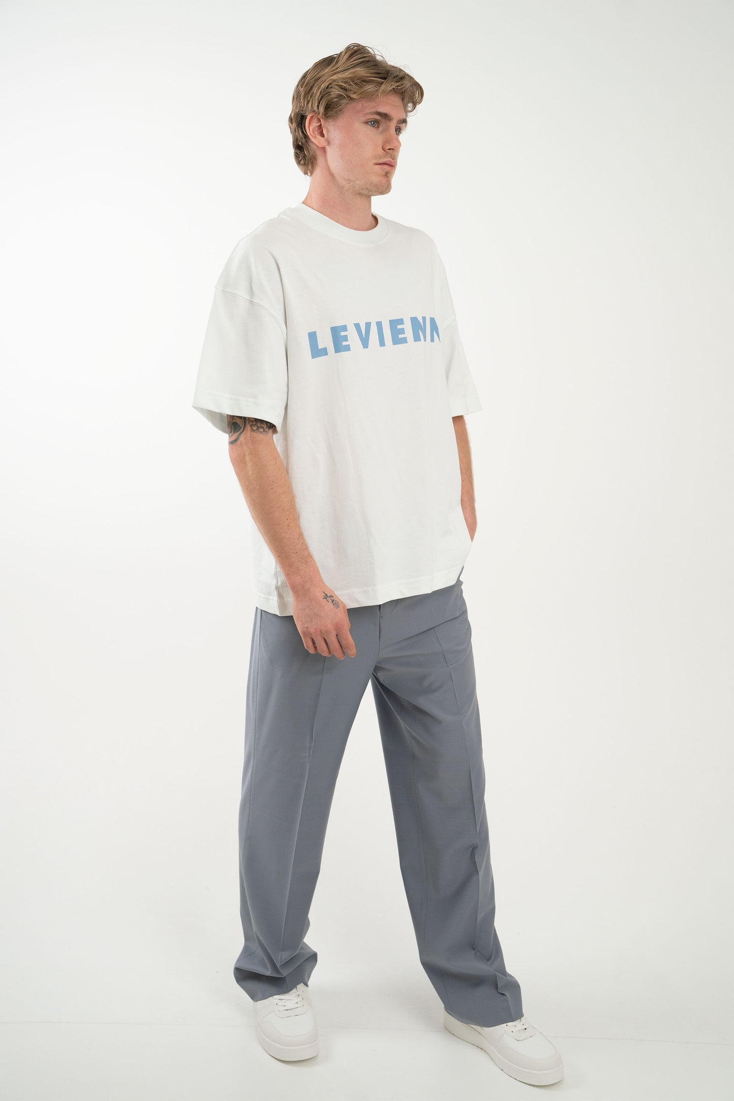 Big Print Tee - White Essence