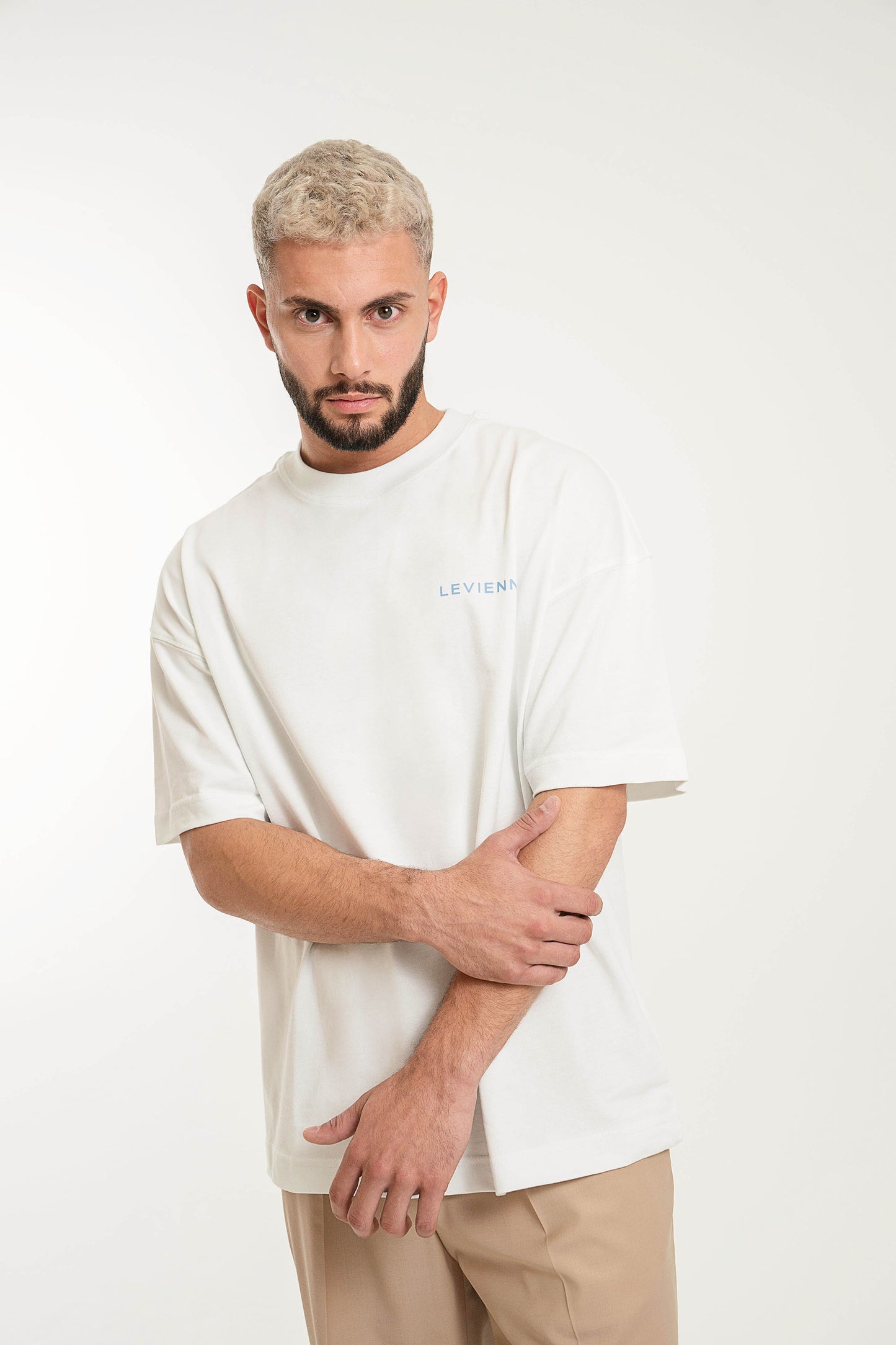 Small Print Tee - White Essence